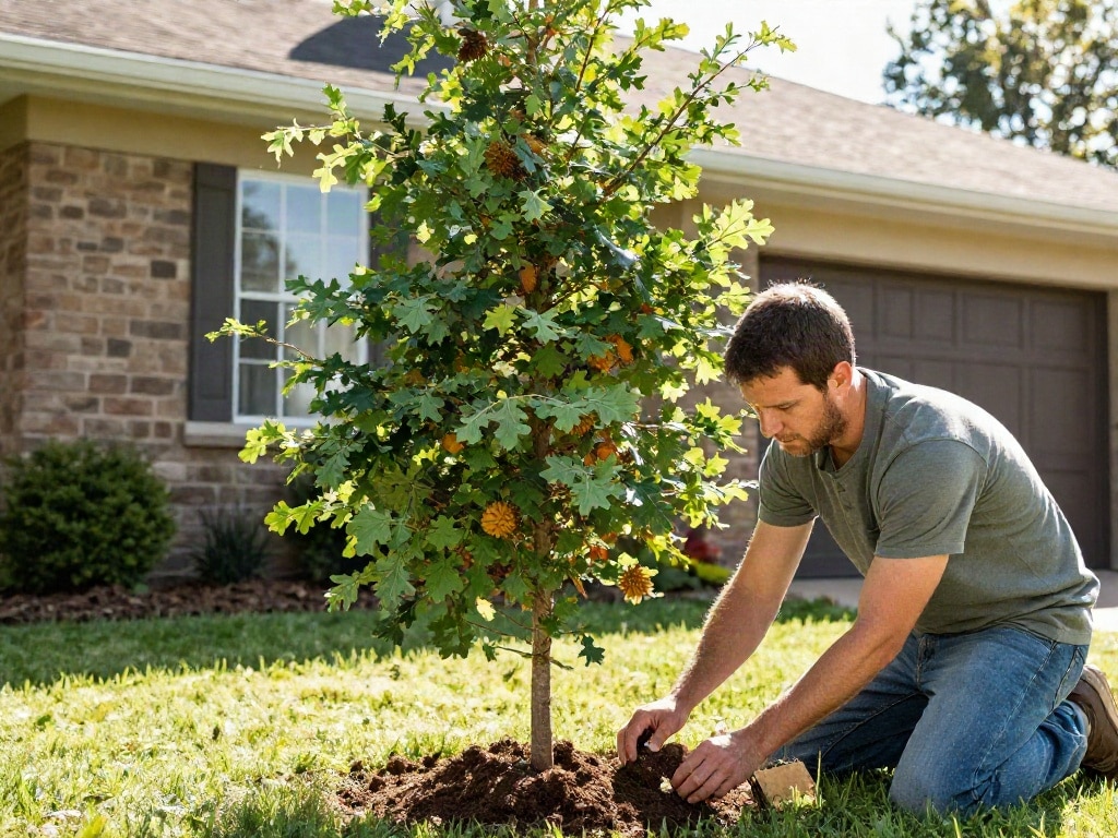 Fengshui Baum hinter Haus