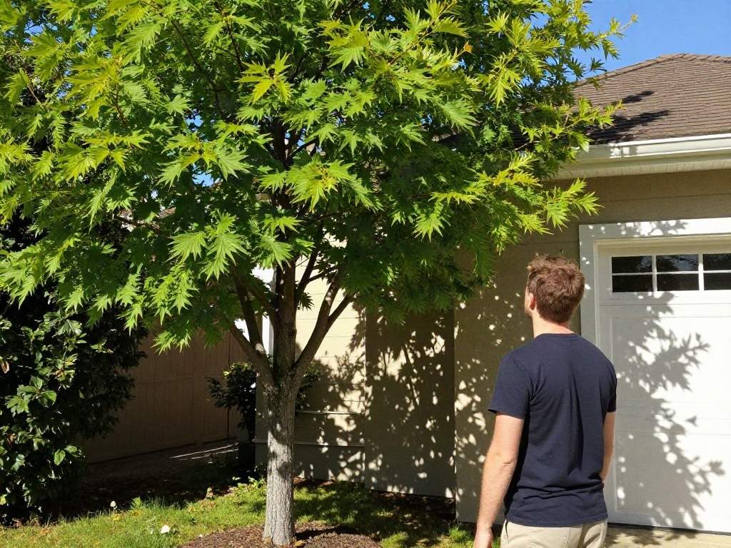 Fengshui Baum vor Haus