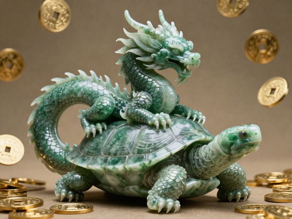 Fengshui Drachen Schildkröte