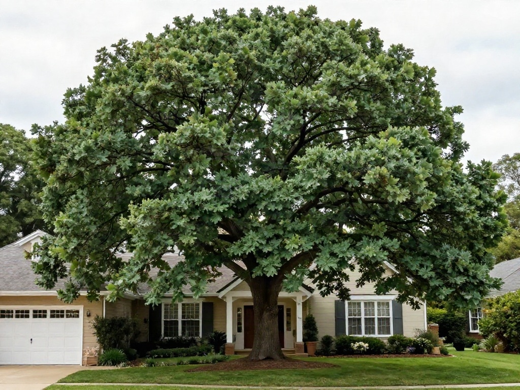 Fengshui großer Baum vor Haustür