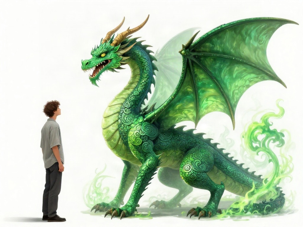 Fengshui Grüner Drache