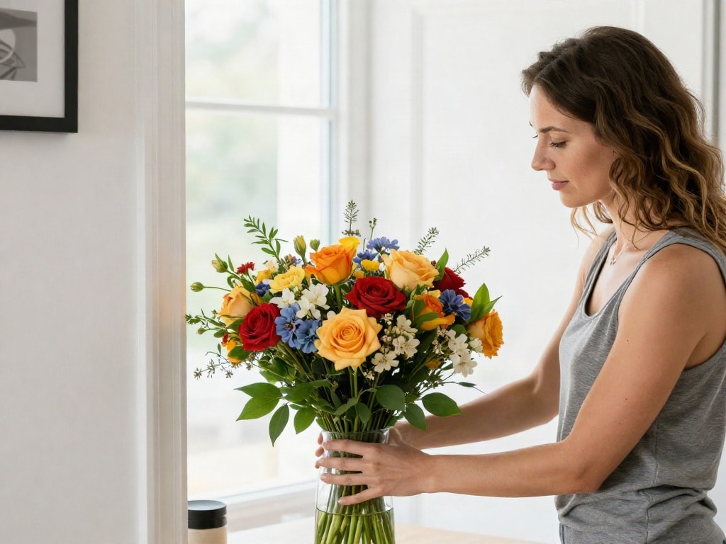 Fengshui verwelkte Blumen